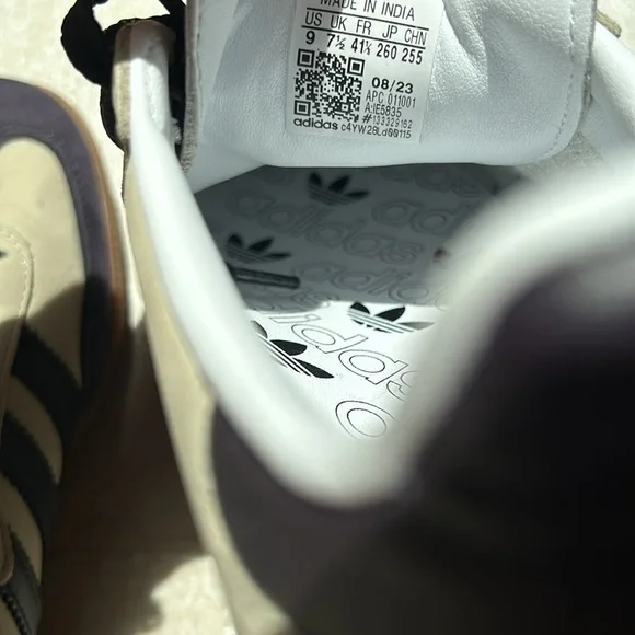 ADIDAS Samba OG Putty Grey/ purple/ silver - Picture 6 of 8